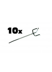 10 Einfachhaken für Lochwände Länge 10cm - LA25_15800